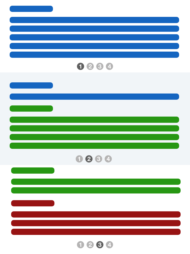 The records in status order, but with window overlapping the last of the first status and the first four of the second status.