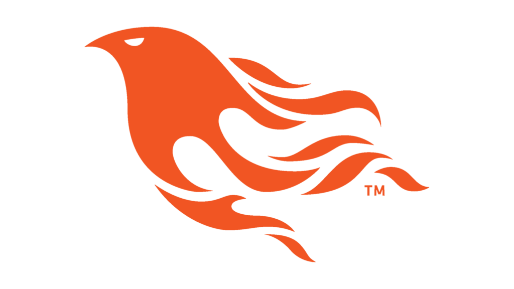The Phoenix framework logo, an orange firebird.